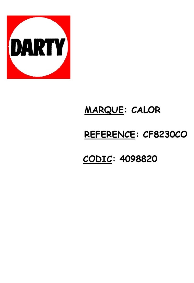 CALOR CF8230CO User manual