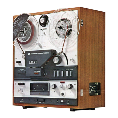 Akai X-360 User manual