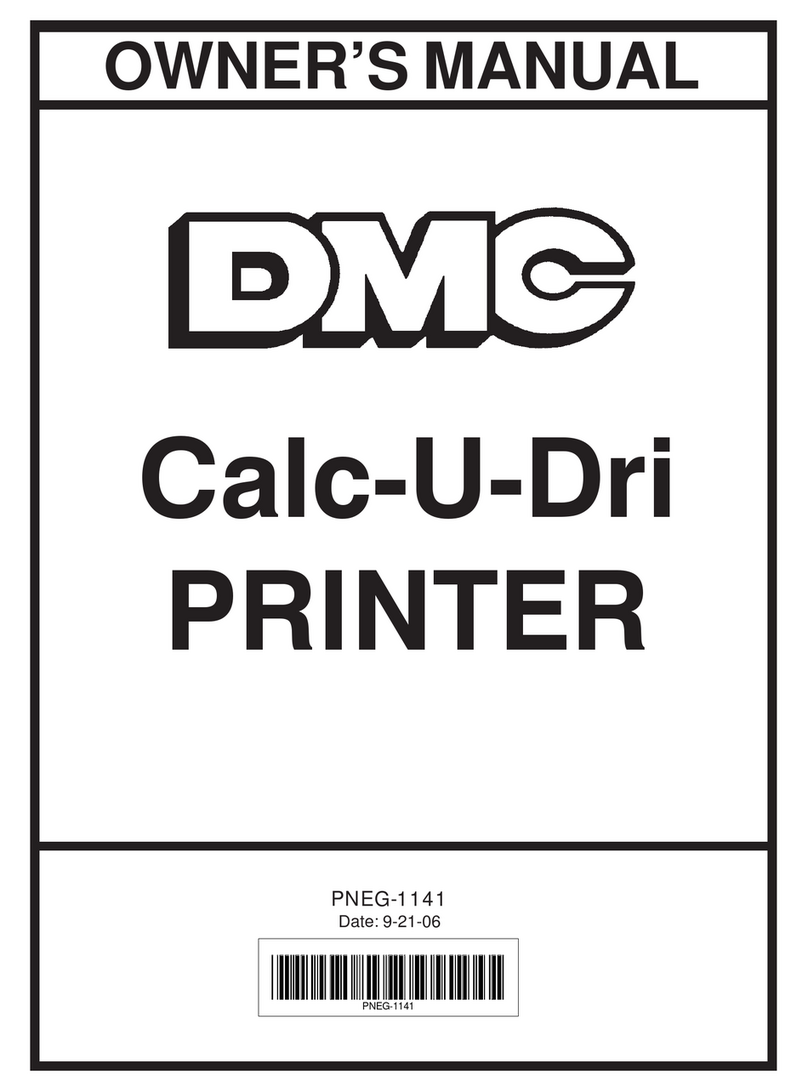 DMC Calc-U-Dri PRINTER User manual