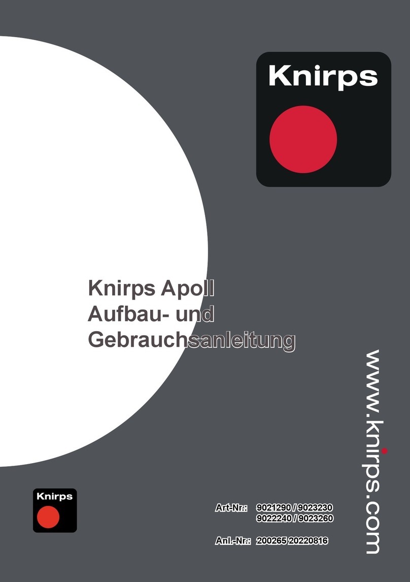 Knirps Apoll 9021290 Assembly instructions and user's manual