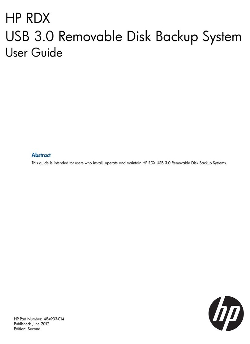 HP RDX USB 3.0 User manual