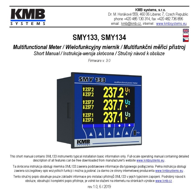 KMB SMY 133 manual