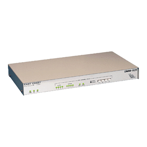 East Coast Datacom DMM-X21 Operation manual