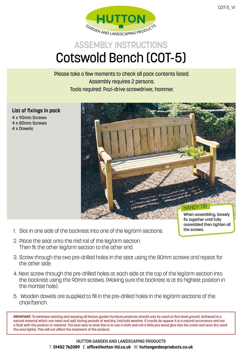 HUTTON Cotswold COT-5 User manual HUTTON Cotswold COT-5 User manual