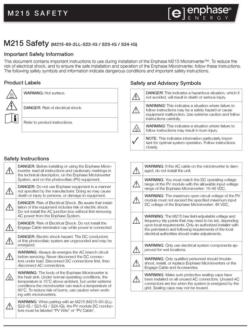 enphase M215 User manual