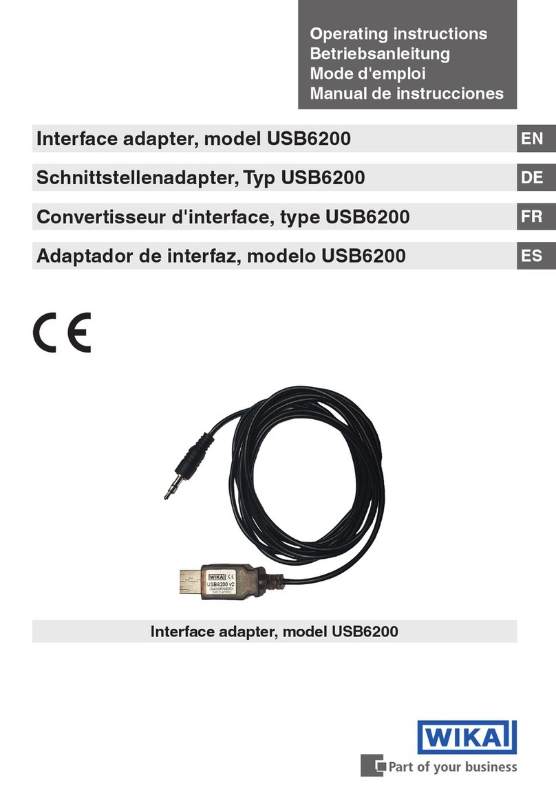 WIKA USB6200 operating instructions