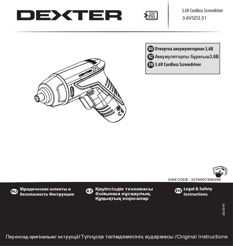 Dexter Laundry 3.6VSD2.51 Installation instructions Dexter Laundry 3.6VSD2.51 Installation instructions