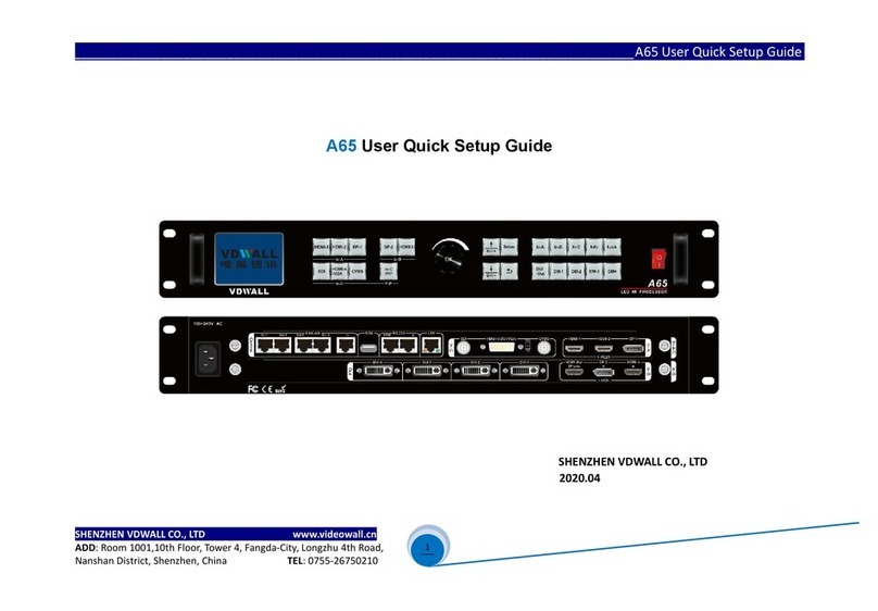 Vdwall A65 Quick setup guide