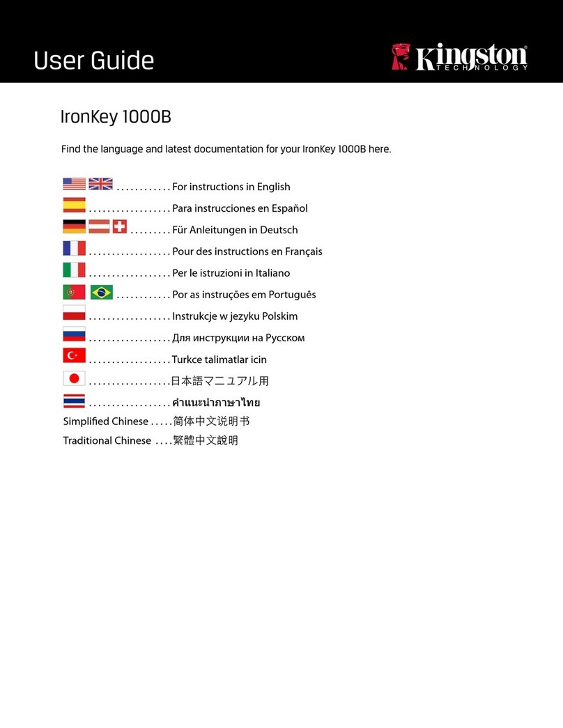 Kingston Technology IronKey 1000B User manual Kingston Technology IronKey 1000B User manual