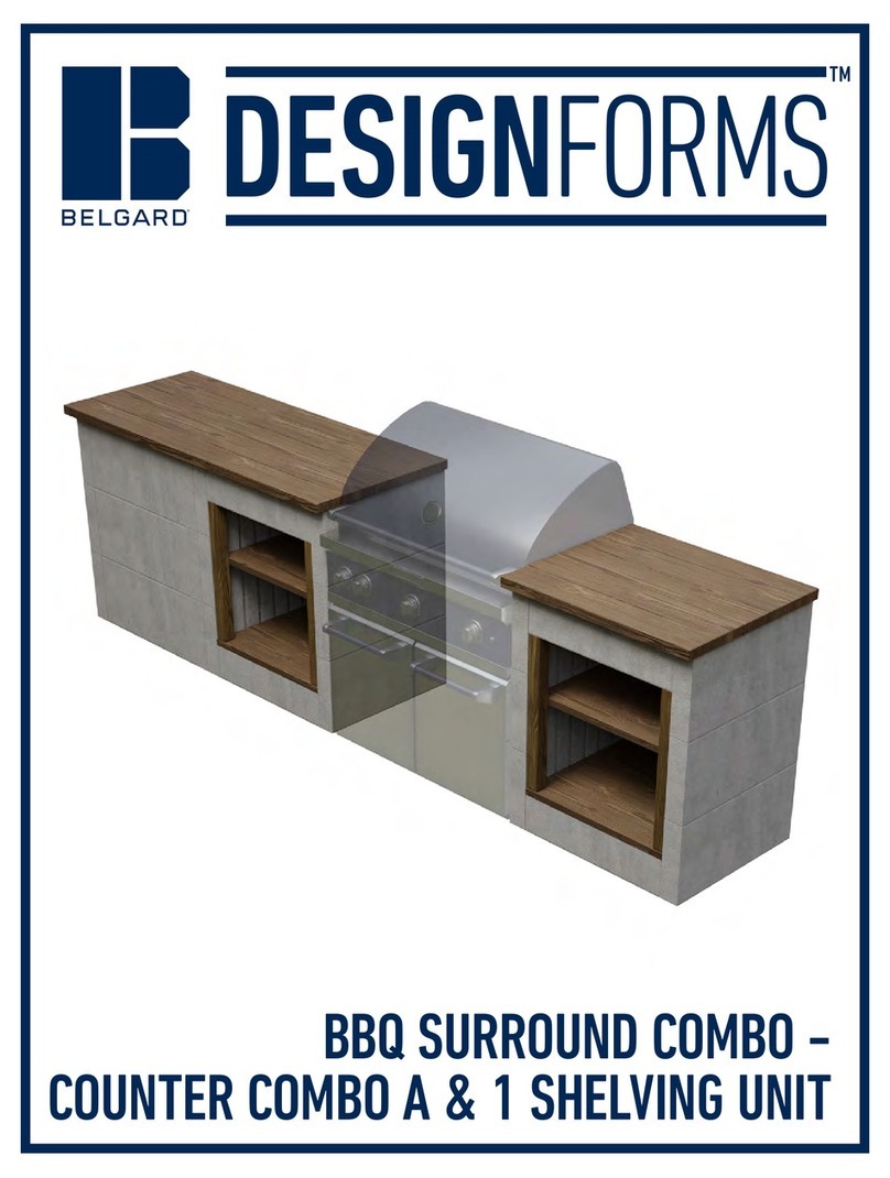 Belgard DESIGNFORMS BBQ SURROUND COMBO installation guide
