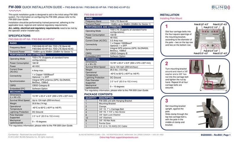 BLiNQ Networks Inc. FW-300i Quick installation guide