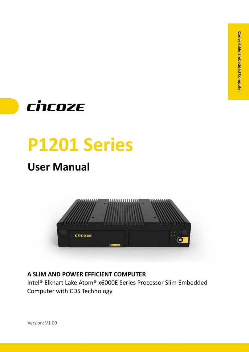 Cincoze P1201 Series User manual