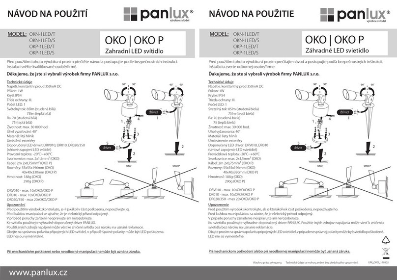 Panlux OKO instructions
