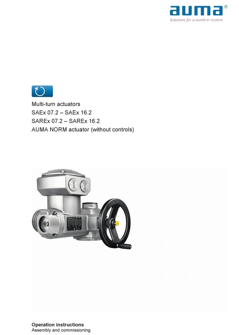 AUMA SAEx 07.2 User manual