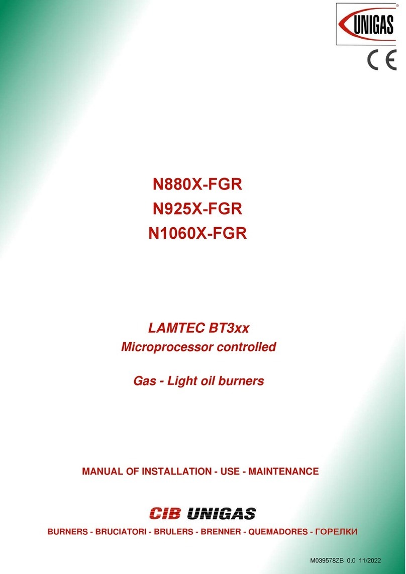Unigas N880X-FGR Operating manual