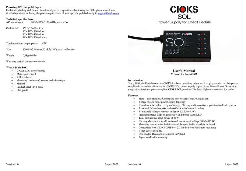 CIOKS SOL User manual CIOKS SOL User manual
