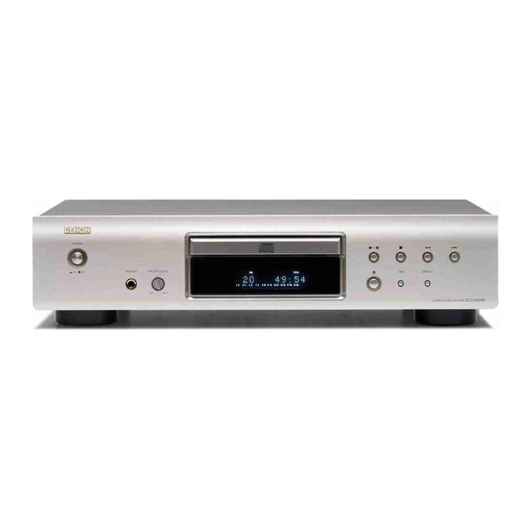 Denon DCD-500AE User manual