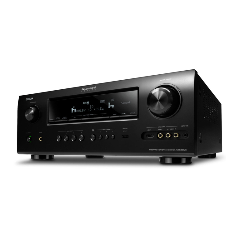 Denon AVR-2312CI quick start guide