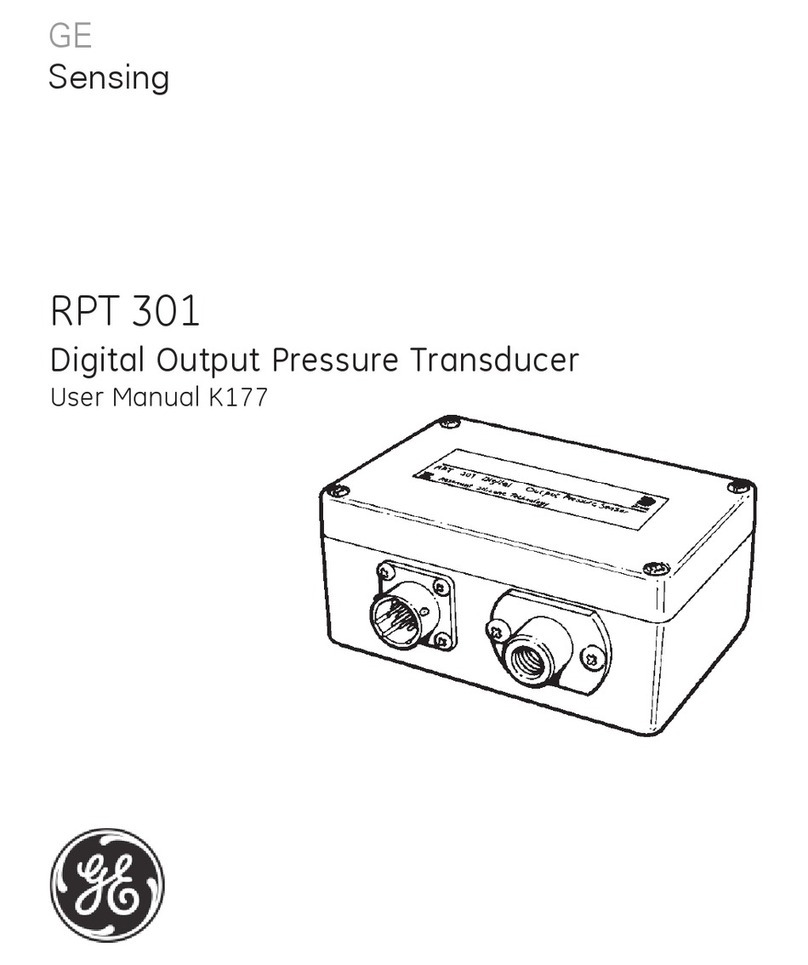 GE Sensing RPT 301 User manual