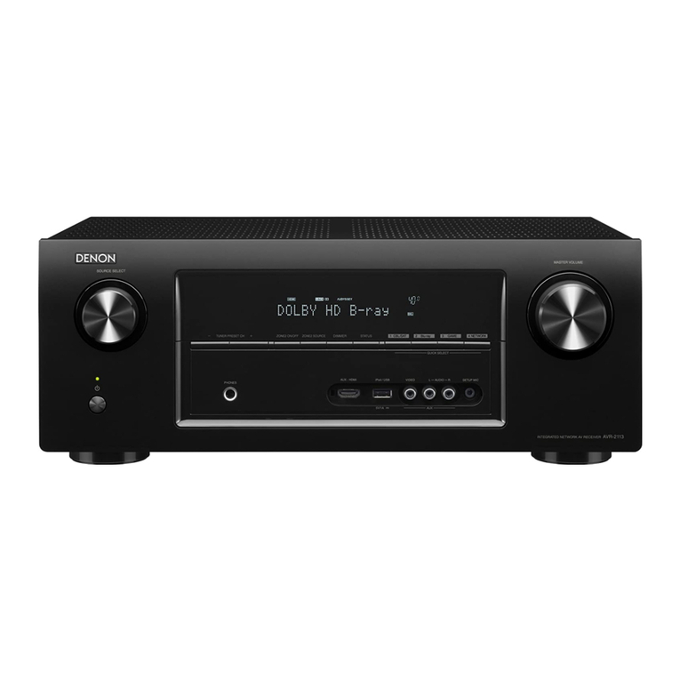 Denon AVR-2113 User manual Denon AVR-2113 User manual