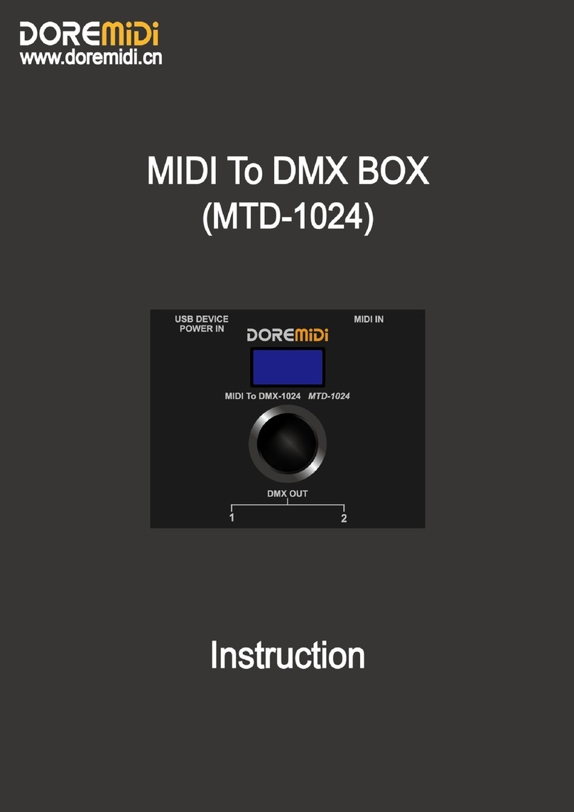 DOREMIDI MTD-1024 instructions