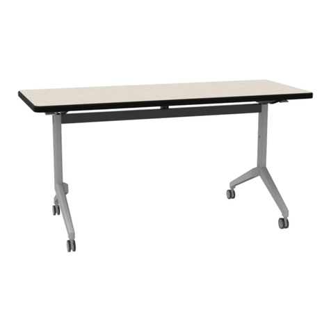 WB Manufacturing FLIP TOP RECTANGLE TABLE Assembly instructions