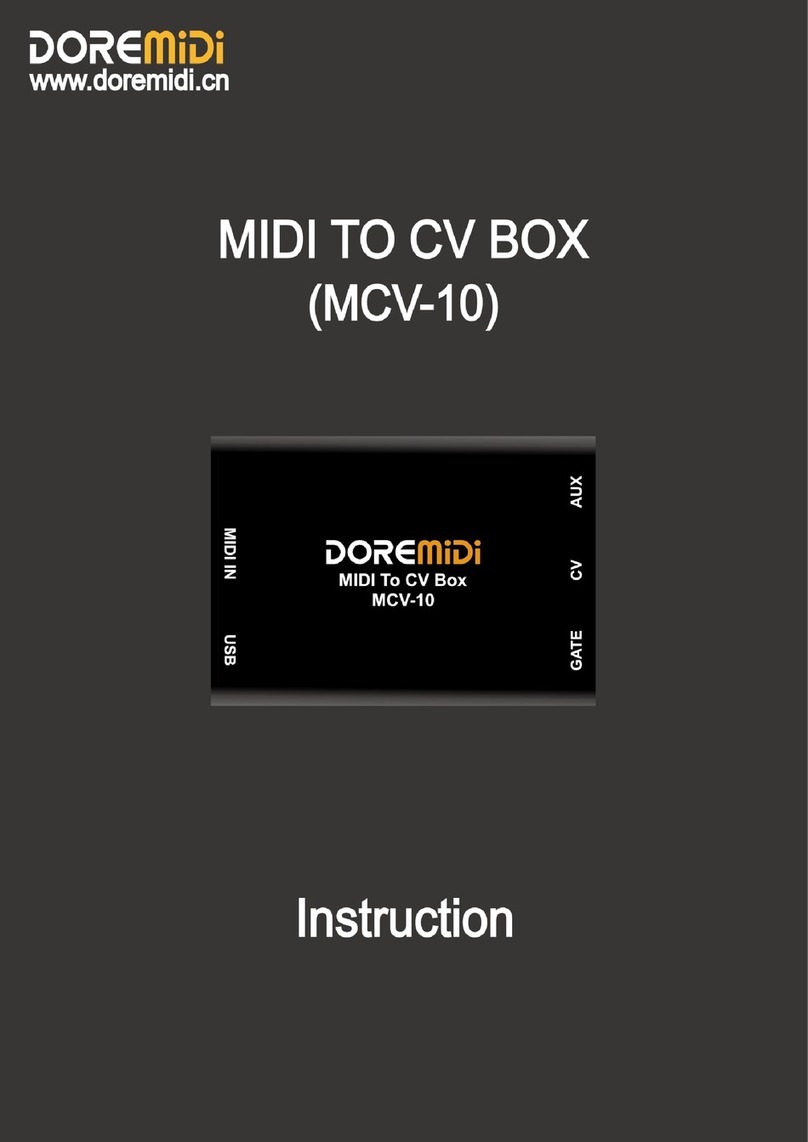 DOREMIDI MCV-10 instruction manual
