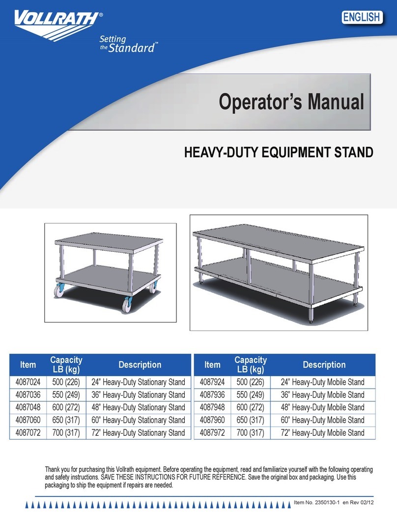 Vollrath 4087024 User manual