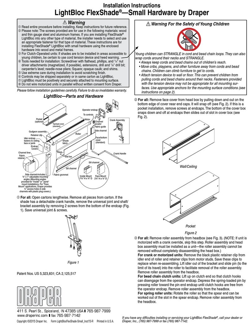 Draper LightBloc FlexShade User manual
