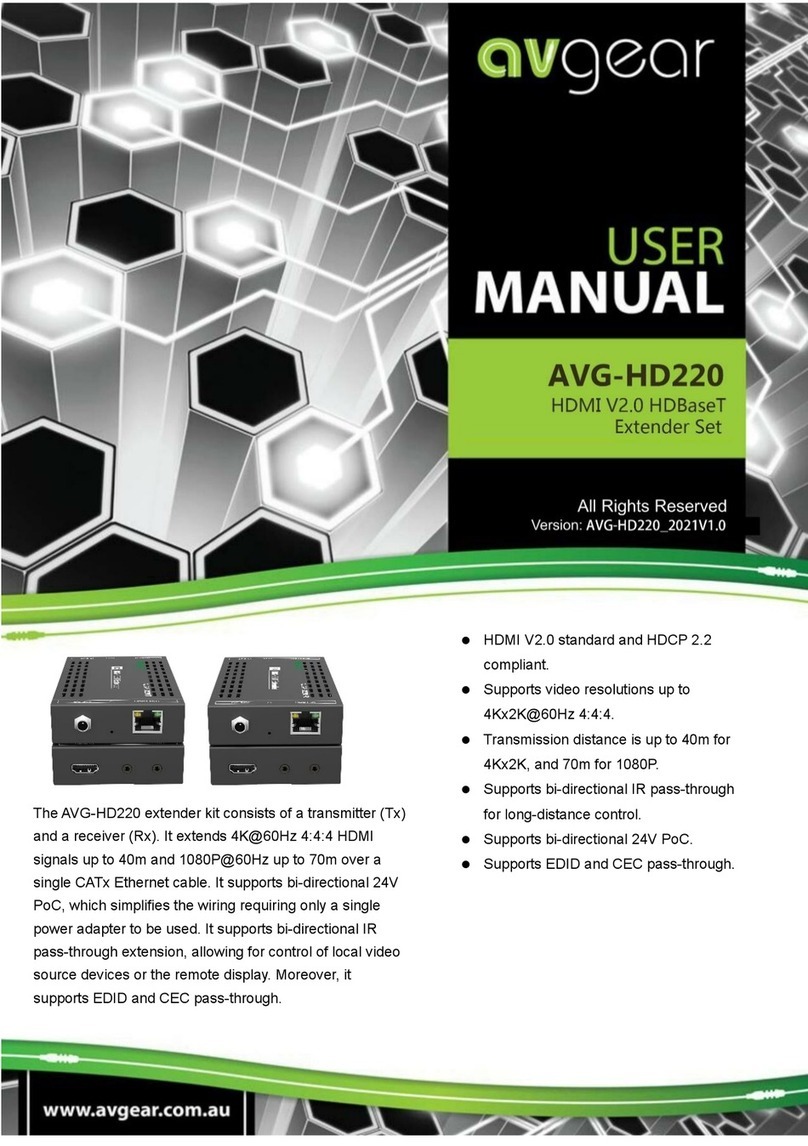 AVGear AVG-HD220 user manual