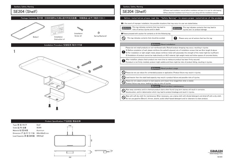 KAWAJUN SE204 Assembly instructions