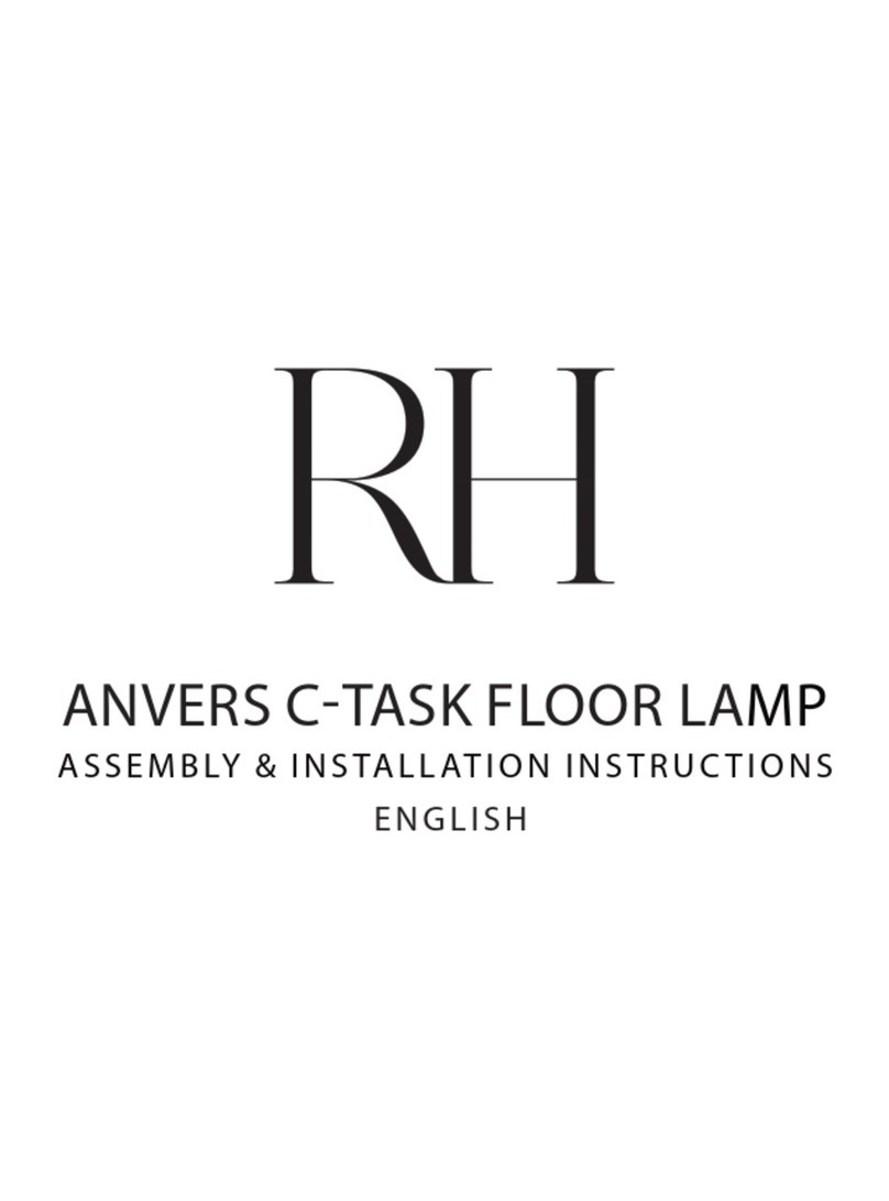 RH ANVERS C-TASK FLOOR LAMP Instruction Manual