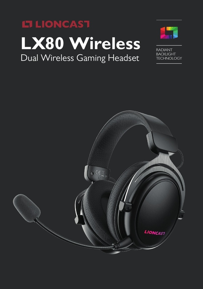 Lioncast LX80 Wireless User manual