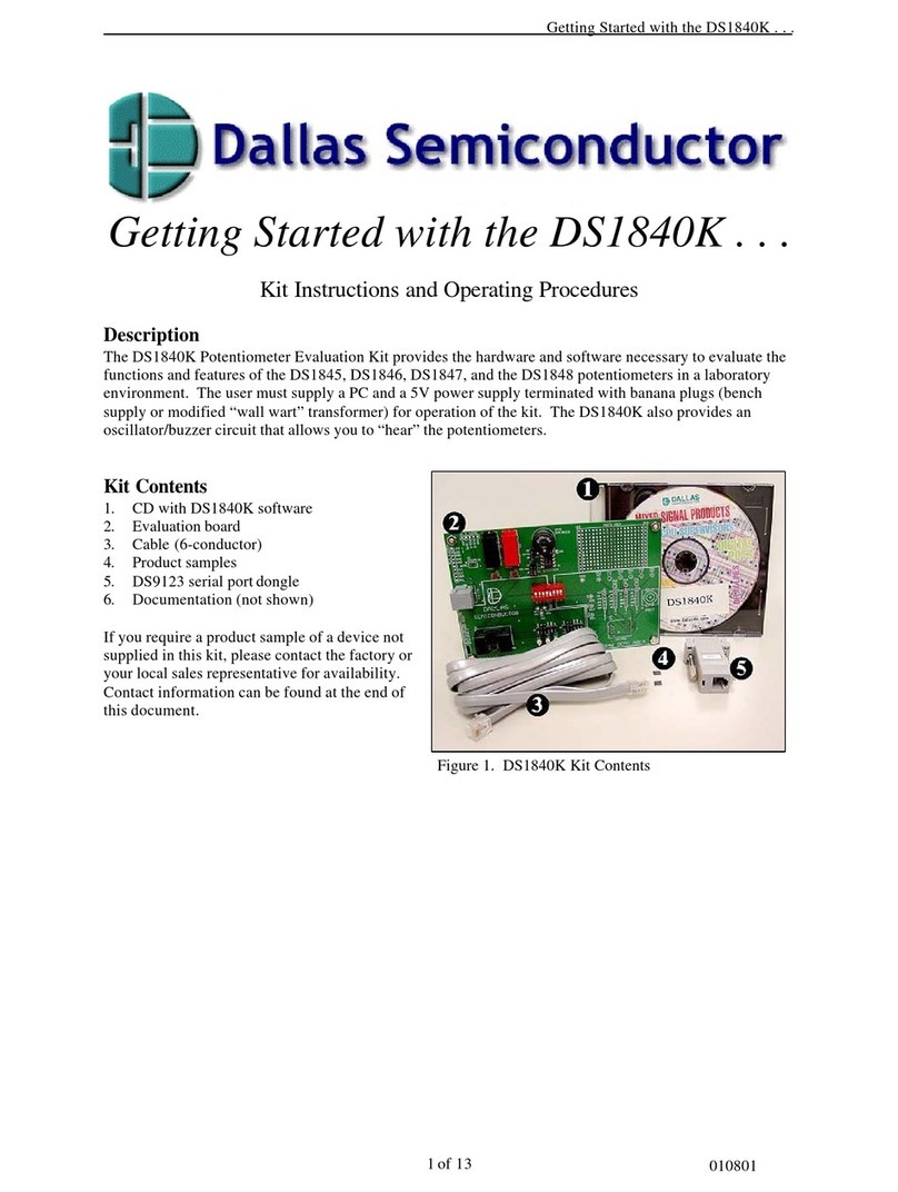 Dallas Semiconductor DS1840K Instructions and Operating