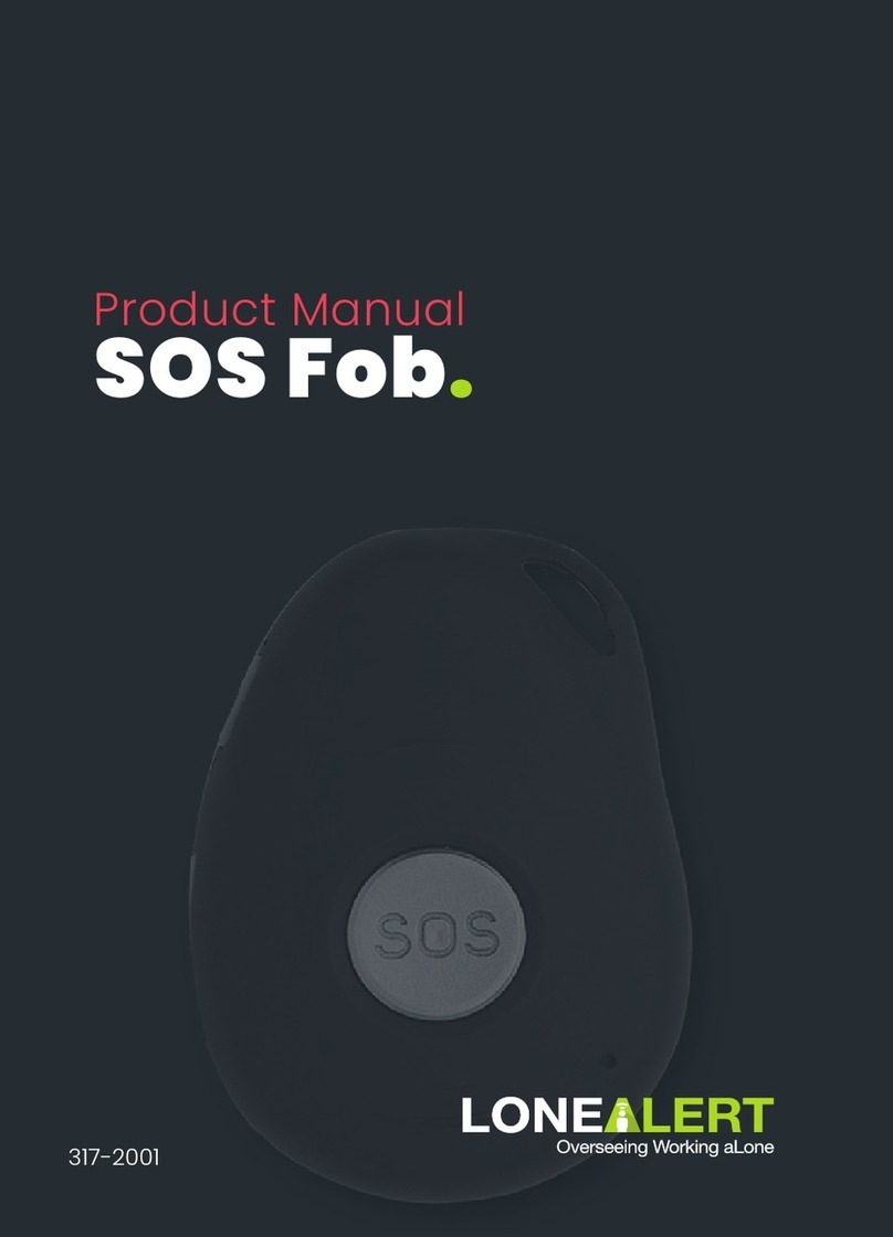 LONEALERT SOS Fob User manual