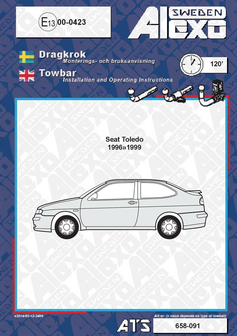 Alexo Sweden 658-091 Installation and operating instructions