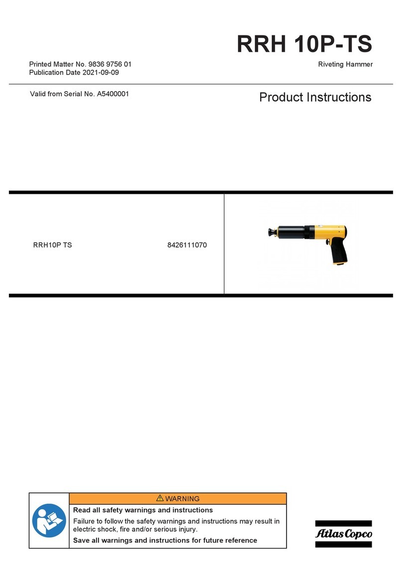 Atlas Copco RRH 10P-TS Instruction sheet