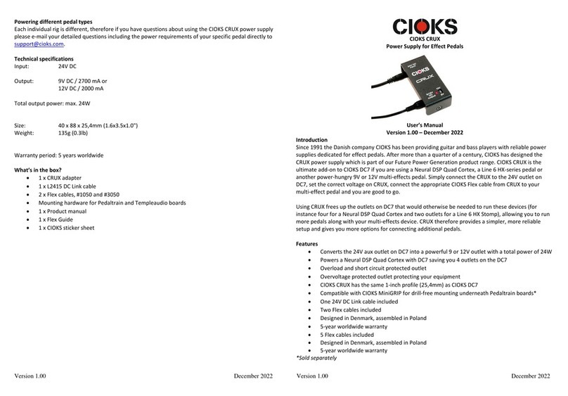 CIOKS CRUX User manual CIOKS CRUX User manual