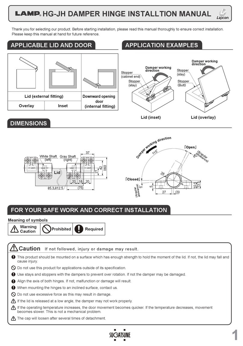 SUGATSUNE Lapcon LAMP HG-JH installation manual