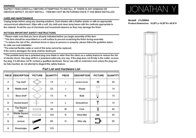 JONATHAN Y JYL8506A manual