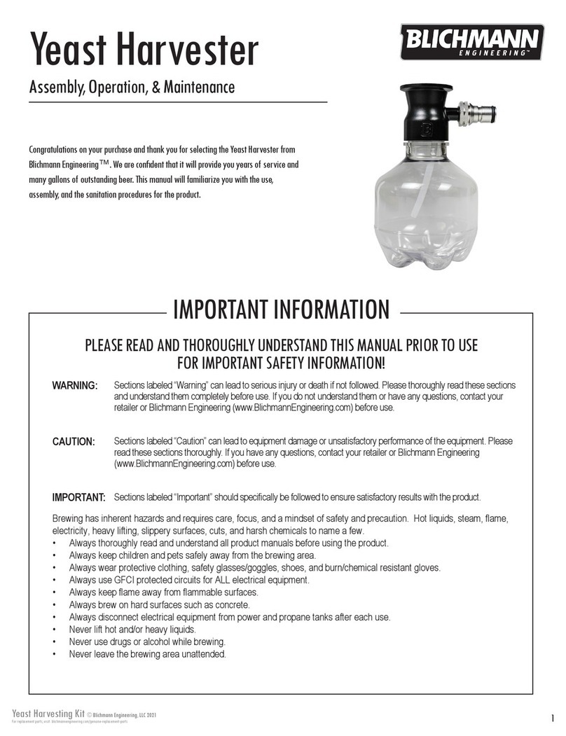 Blichmann Engineering Yeast Harvester Installation instructions