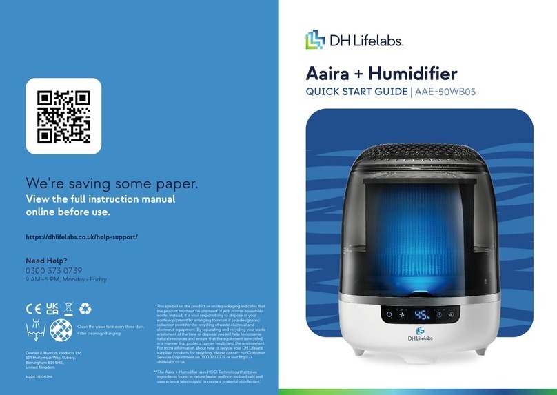 DH Lifelabs Aaira AAE-50WB05 quick start guide
