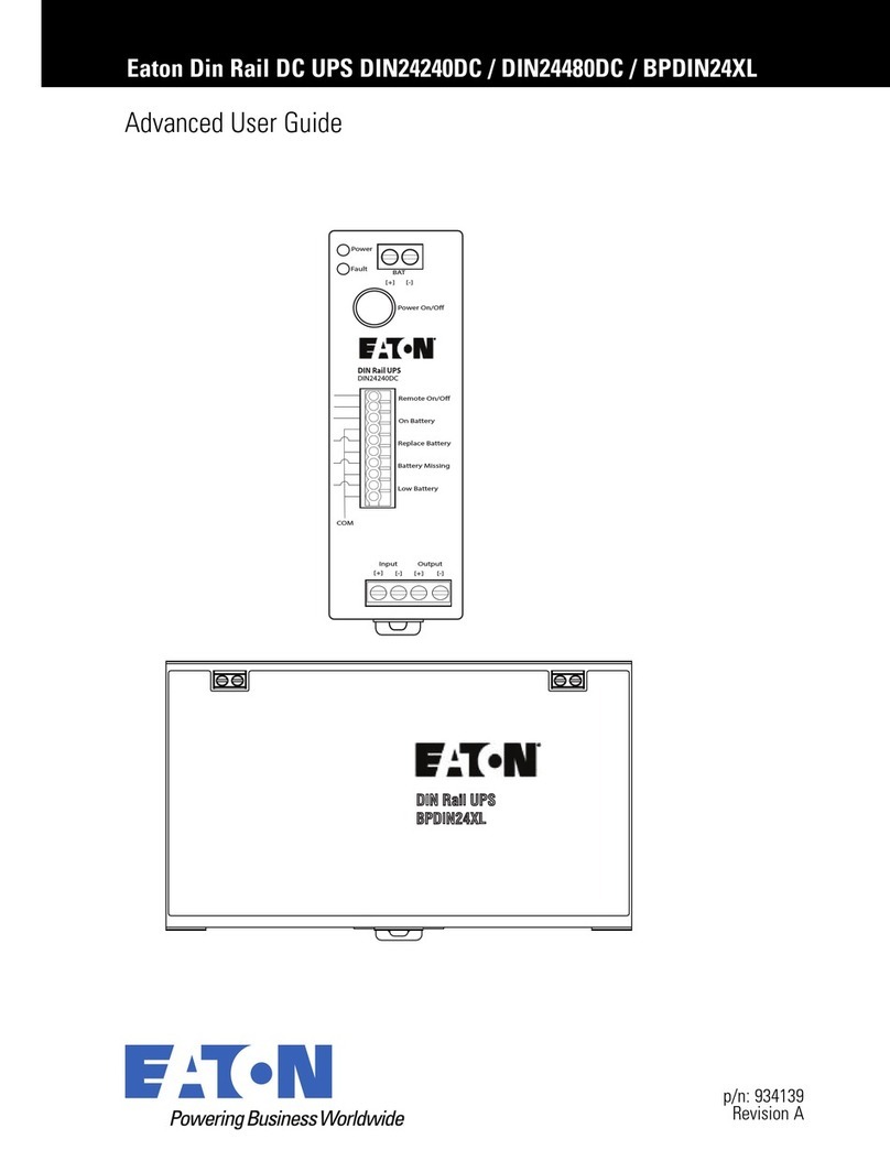 Eaton DIN24240DC Advanced user's guide