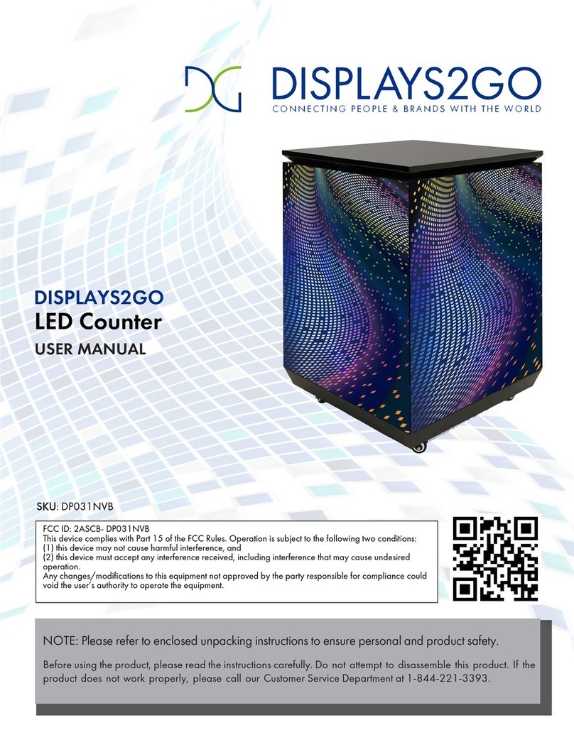 Displays2go DP031NVB User manual Displays2go DP031NVB User manual