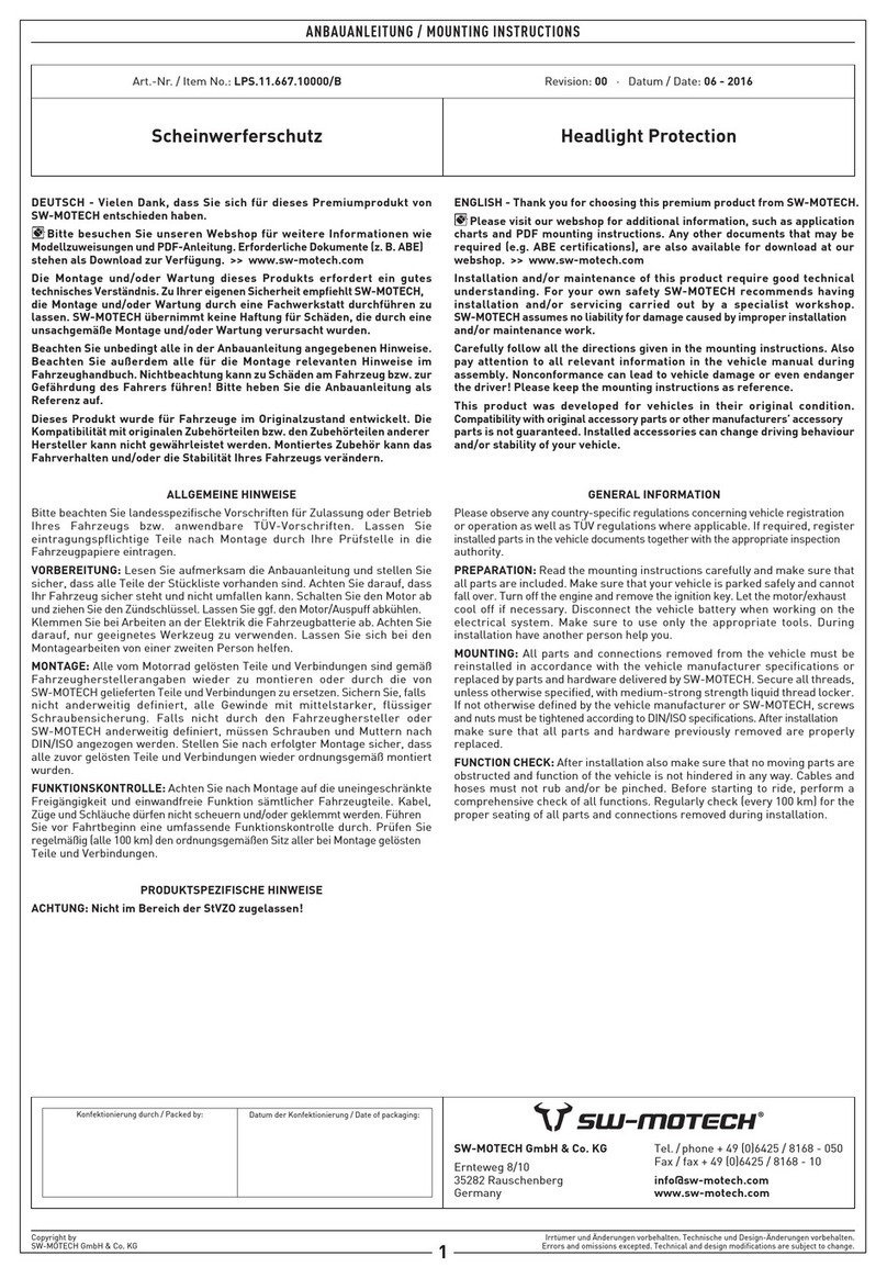 SW-Motech LPS.11.667.10000/B User manual