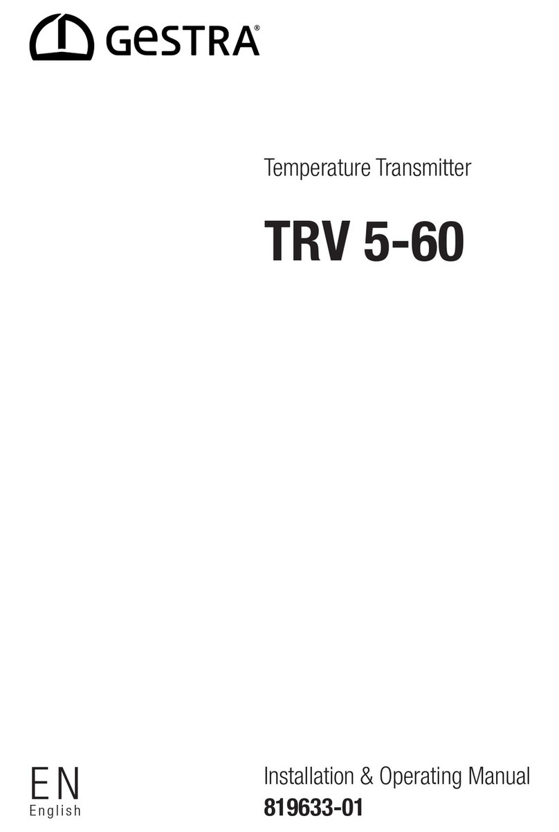 GESTRA TRV 5-60 Installation & operating manual