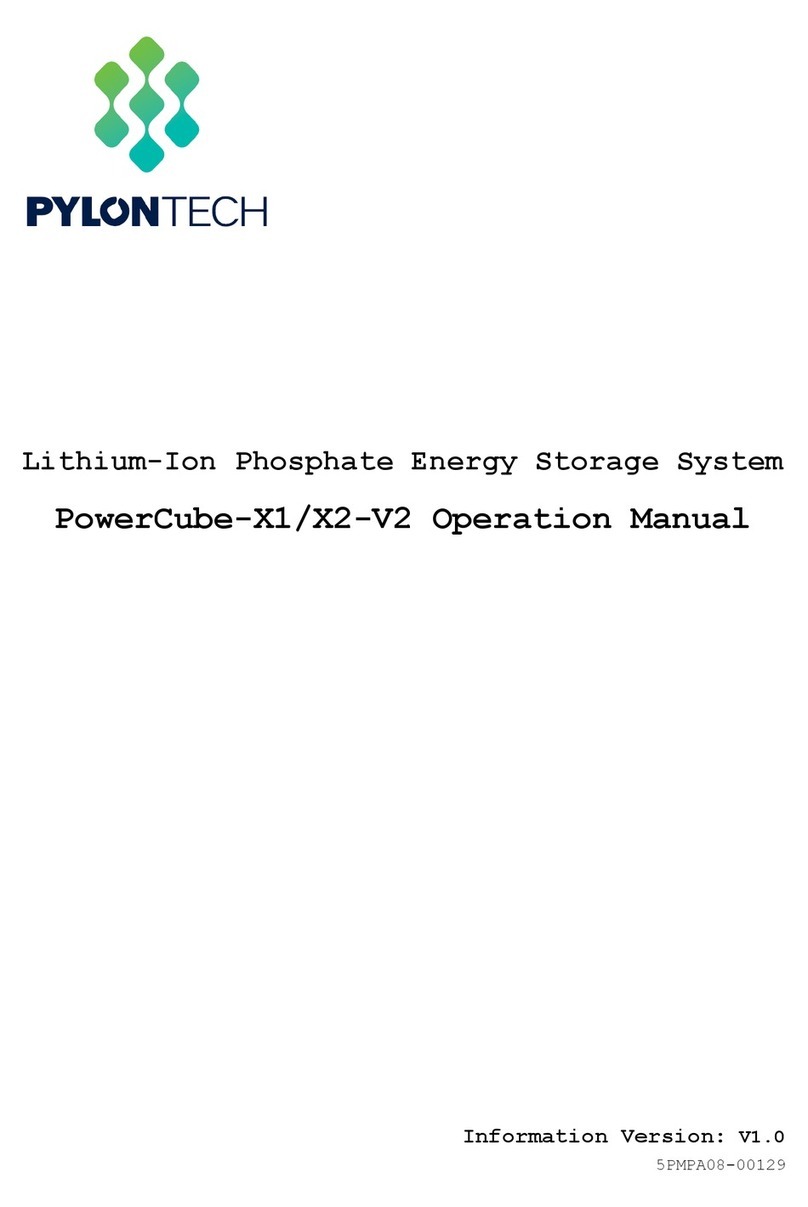 Pylontech PowerCube-X1-V2 User manual Pylontech PowerCube-X1-V2 User manual