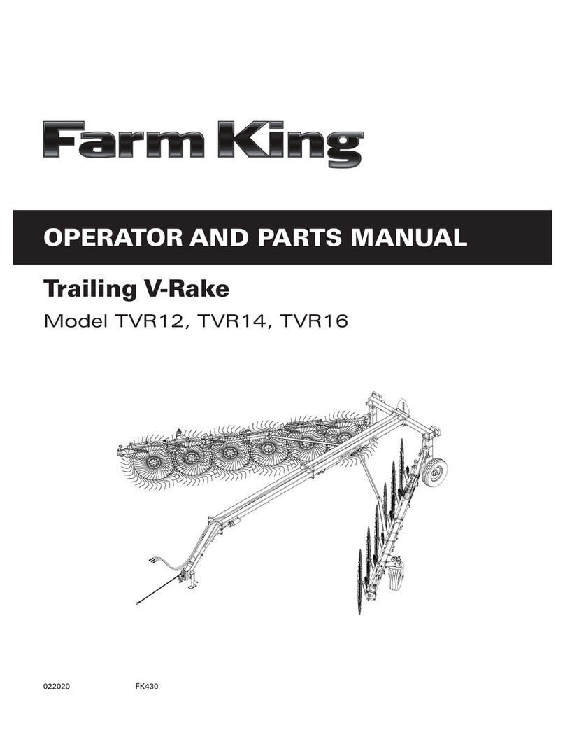Farm King TVR12 Operator and parts manual
