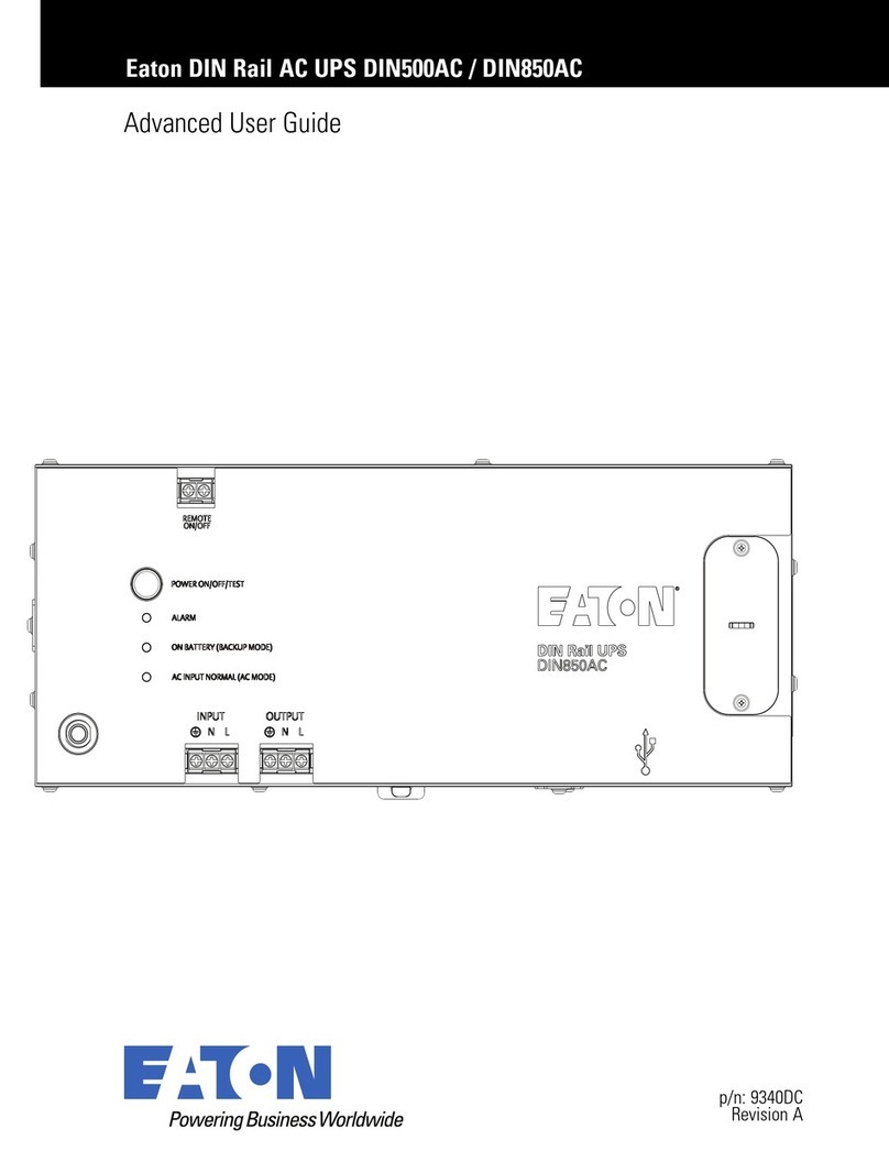 Eaton DIN500AC Advanced user's guide