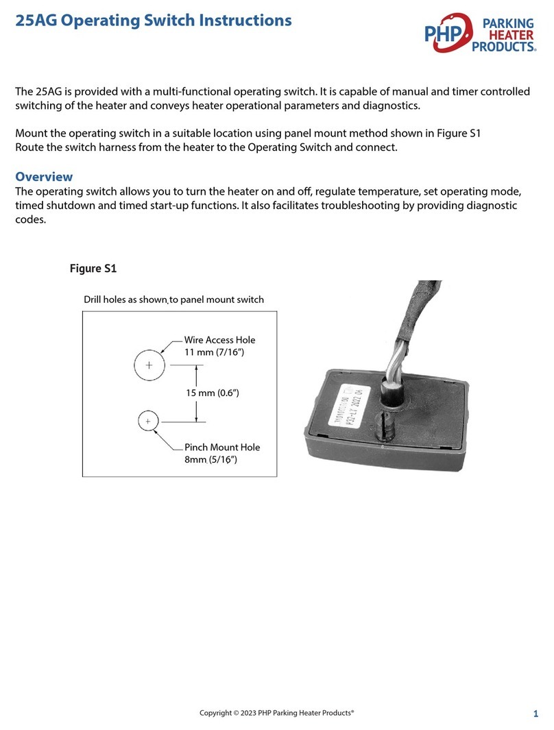 PHP 25AG operating instructions